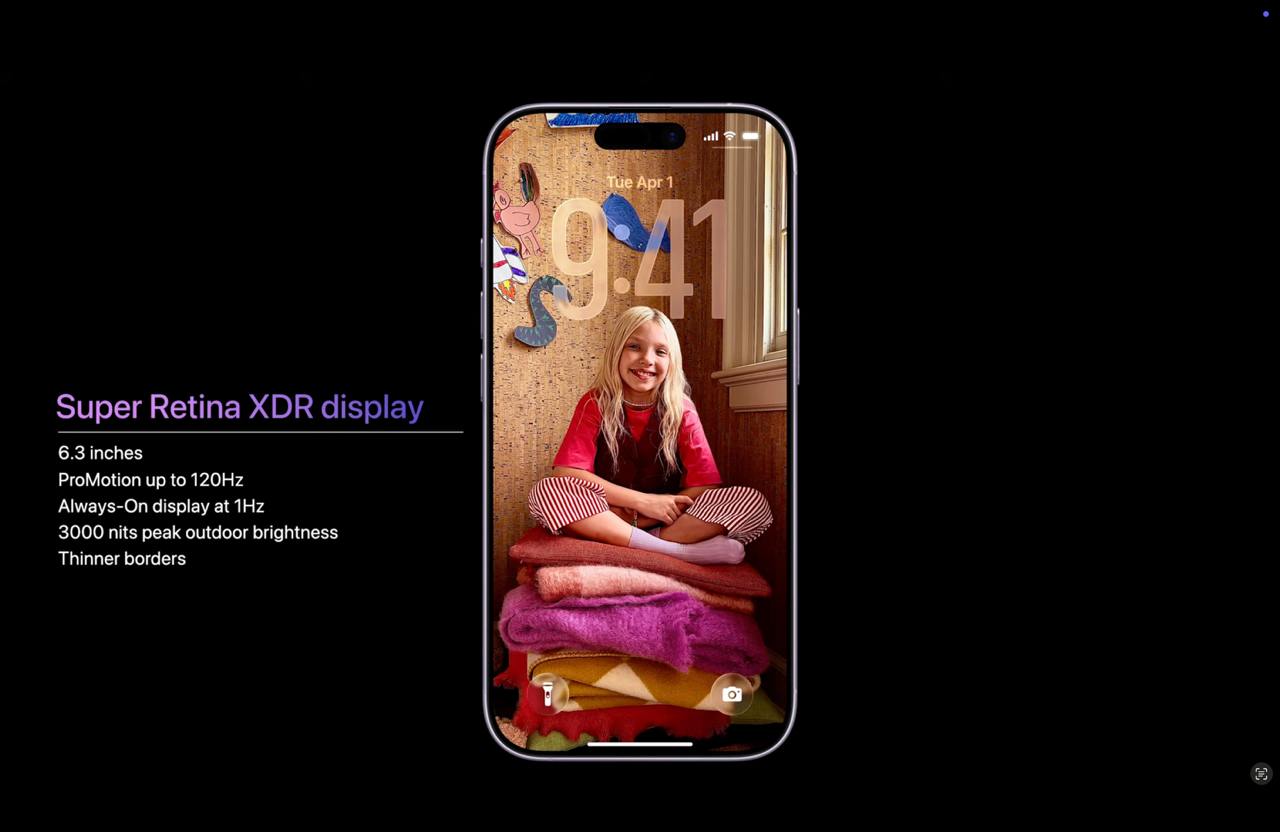 Характеристики экрана iPhone 17 Яркость самая высокая среди базовых версий в истории