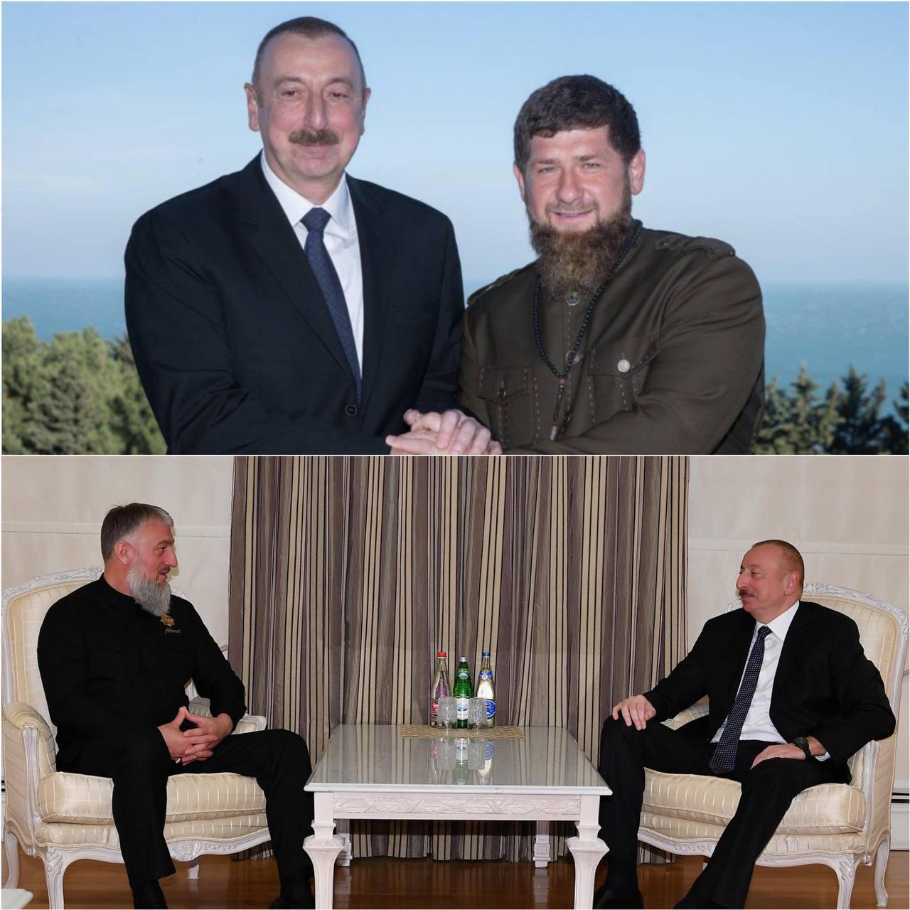 Я присоединюсь к поздравительным словам моего ДОРОГОГО БРАТА Главы Чеченской Республики Героя России РАМЗАНА АХМАТОВИЧА КАДЫРОВА по случаю дня рождения уважаемого Президента Республики Азербайджан Ильхама Гейдаровича Алиева Это исключительно опытный мудрый и дальновидный политик настоящий патриот своей страны Под его руководством братский Азербайджан уверенно развивается демонстрируя устойчивый рост экономики и повышение благосостояния народа Отрадно что между Азербайджаном и Чеченской Республикой сложились дружеские и теплые отношения У истоков этих крепких связей стояли ВЕЛИКИЙ Первый Президент ЧР Герой России АХМАТ ХАДЖИ КАДЫРОВ ДАЛА цуьнан гIазот къобал дойла и Президент Азербайджана Гейдар Алиев Убеждён что эти отношения будут и дальше укрепляться на благо наших народов и государств От всей души желаю Ильхаму Гейдаровичу в этот знаменательный день крепкого здоровья счастья благополучия и больших успехов во всех начинаниях С днём рождения Кадыров Делимханов Россия Чечня