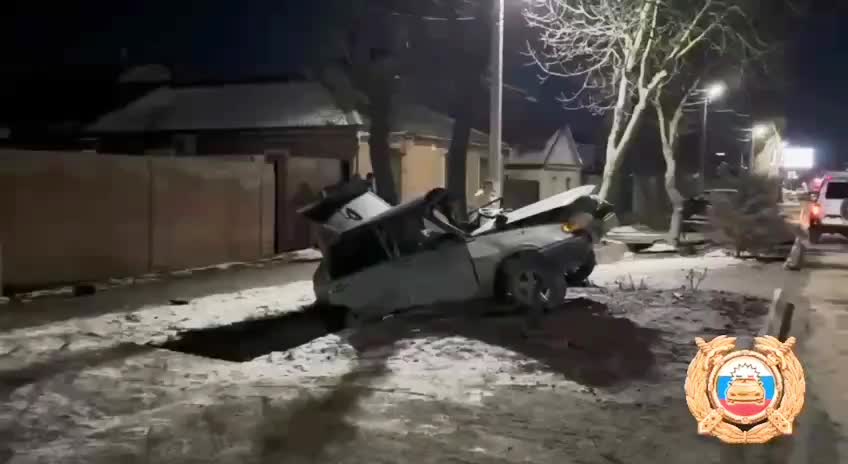 В Батайске водитель не справился с управлением и врезался в дерево