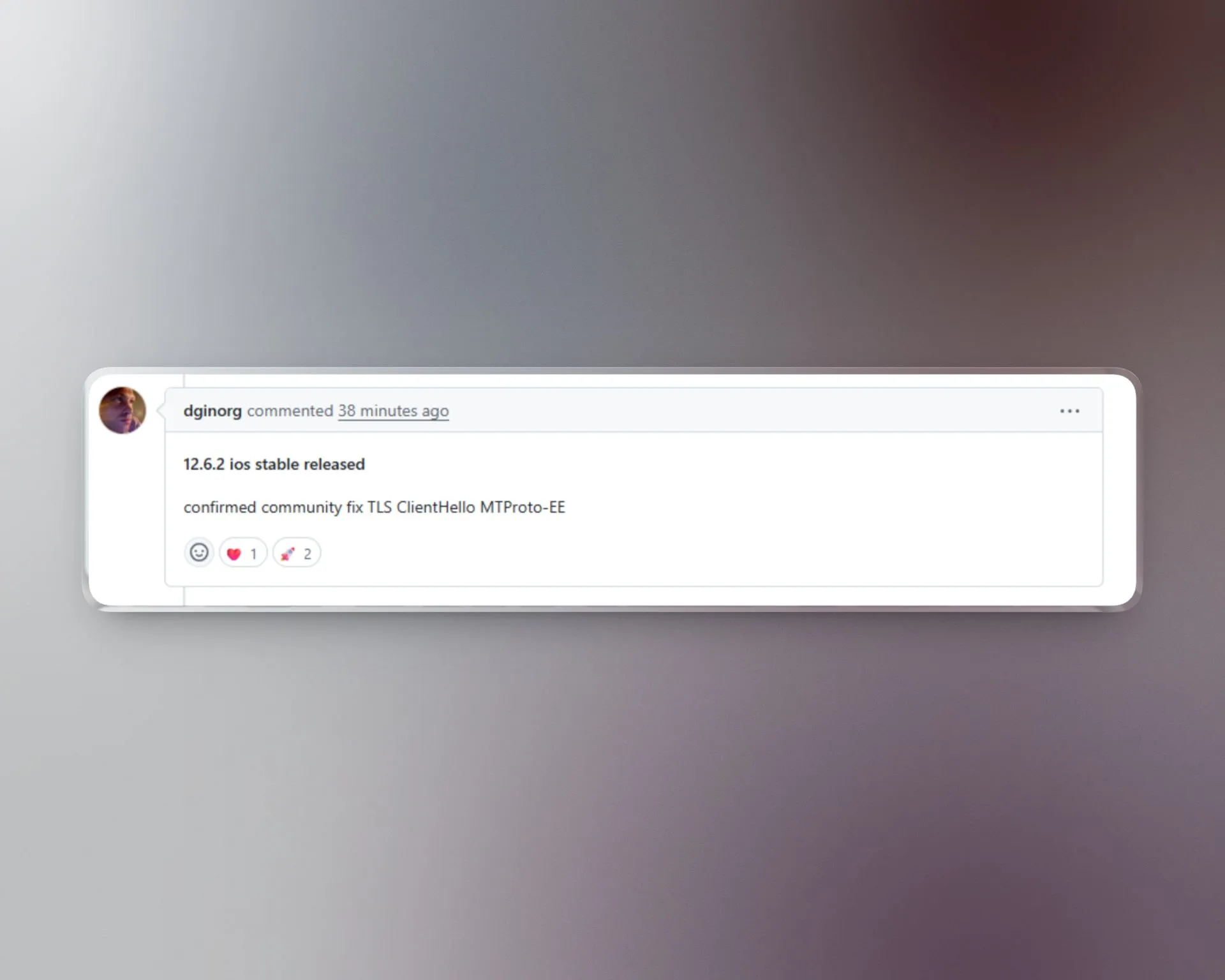 Telegram для iOS 12 6 2 исправление MTProxy Telegram для iPhone получил обновление 12 6 2 32737 которое закрывает ту же проблему с Client Hello в MTProxy ранее исправленную в Android и TDesktop FakeTLS маскировка теперь корректно формирует пакеты патч доступен в App Store