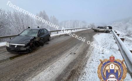 В Алексине водитель на летней резине спровоцировал ДТП.  Авария случилась 4 февраля в 10:55 на 21-м километре автодороги Алексин-Першино.  Водитель ВАЗ не смог удержать автомобиль на дороге, и тот вылетел на встречную полосу, где столкнулся с Renault.   В результате ДТП водитель ВАЗ был госпитализирован с травмами. Водителя Renault после оказания помощи отпустили. В региональной Госавтоинспекции сообщили, что причиной аварии стала летняя резина на автомобиле ВАЗ.