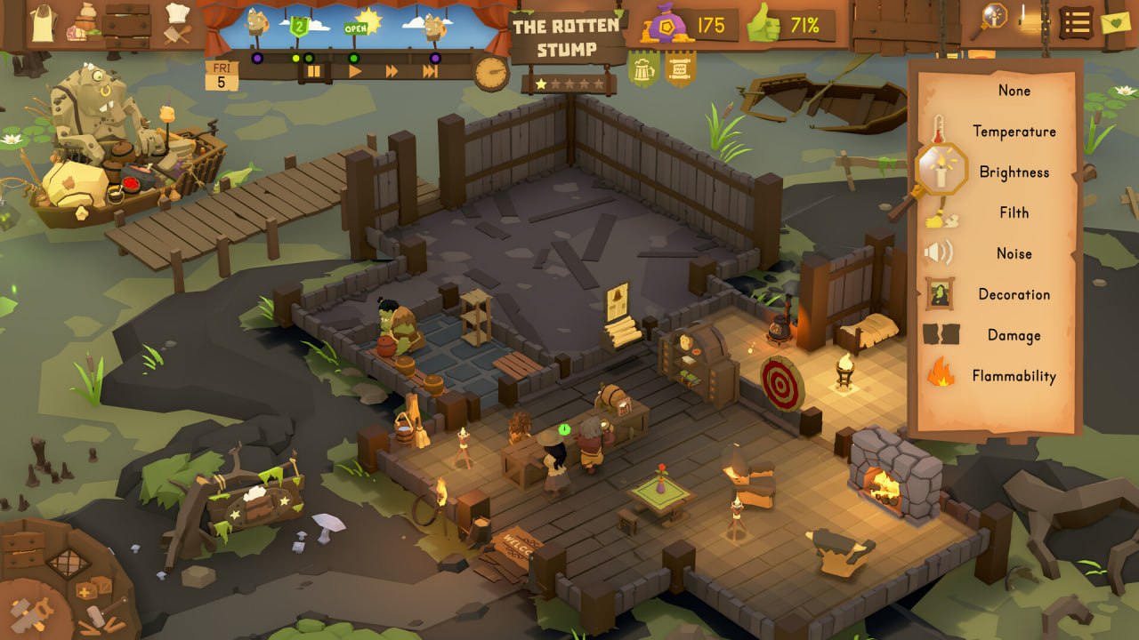 Tavern Keeper выходит после 11 лет разработки Tavern Keeper новая игра от авторов Game Dev Tycoon чей процесс разработки стартовал ещё в 2014 году и теперь выходит на стадию раннего доступа В этом проекте игрокам предлагается управлять собственным трактиром расширять заведение набирать персонал следить за запасами и взаимодействовать с посетителями Помимо обычных забот предстоит решать неожиданные проблемы от вспышек болезней и возгораний до конфликтов с шумными гостями Уже сейчас игру можно добавить в список желаемого в Steam а официальный релиз для игроков запланирован на 3 ноября