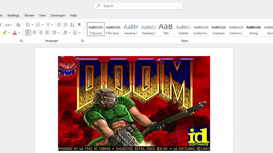 В DOOM теперь можно играть прямо в Microsoft Word  Энтузиаст перенёс культовый шутер DOOM в обычный документ Word размером 6,6 МБ, который можно запустить на любом современном ПК.  Исходники и скомпилированный файл доступны на GitHub . За основу был взят порт doomgeneric. Пользователям понадобится актуальная версия Microsoft Office/Word на компьютере с архитектурой x86, чтобы запустить макрос VBA в документе.  Автор этого творения вдохновился на перенос DOOM в документ Word, увидев DoomPDF. Стоит отметить, что в отличие от PDF-версии, эта версия DOOM работает более плавно, а графика здесь похожа на оригинальную.  Для управления используются стрелки, клавиши Control, пробел и цифры 1-7 для выбора оружия. Увы, звуковых эффектов в этой версии игры нет.