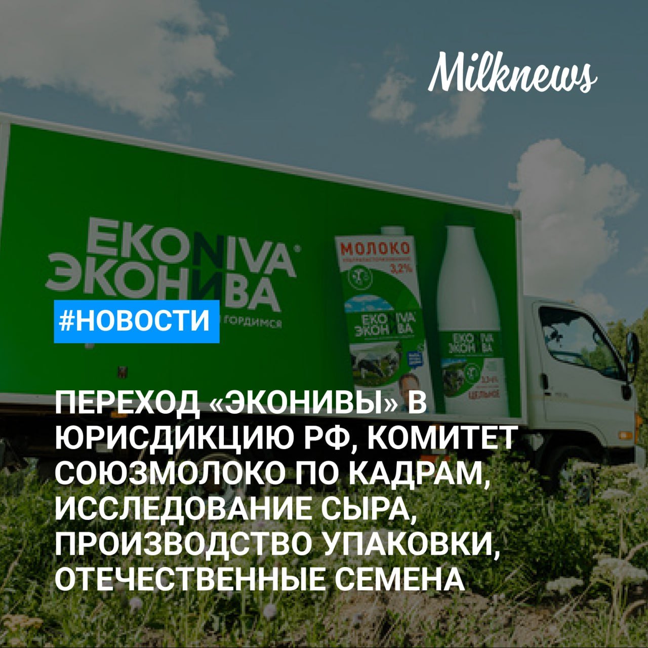 Головной компанией группы «ЭкоНива» стало российское юрлицо    Союзмолоко создал Комитет по кадрам для развития отрасли    Роскачество в 2025 году исследует сыр с плесенью и готовую кулинарию    «Ламбумиз» откроет в Москве производство упаковки для молока и соков    Доля семян сельхозкультур отечественной селекции в АПК РФ в 2024 году увеличилась