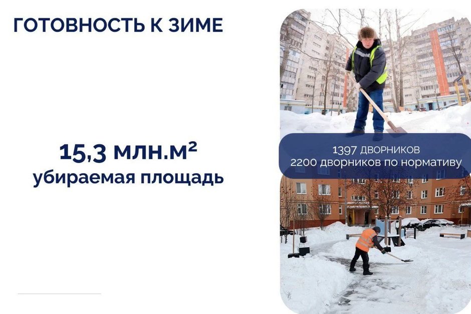 Казань готовится к холодам с дефицитом дворников и зимним фестивалем Казанские дворы этой зимой рискуют остаться без дворников город вступает в сезон с катастрофическим дефицитом работников этой сферы для уборки 15 3 млн квадратных метров придомовых территорий По данным исполкома в пик снегопадов количество и без того ограниченного персонала может сократиться еще на четверть Также анонсирован зимний аналог фестиваля Күрше с призовым фондом 40 млн рублей призванный создать новогоднее настроение в каждом дворе Подробнее в материале Реального времени Подпишитесь на Реальное время в МАХ Telegram Дзен