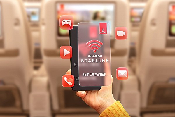 На самолетах авиакомпании Emirates внедрят Wi Fi Starlink Emirates внедрит Wi Fi Starlink на борту всех самолетов в своем авиапарке Первые Boeing 777 получат высокоскоростной интернет уже в ноябре 2025 года завершив внедрение к середине 2027 года Новый сервис обеспечит бесплатный сверхбыстрый интернет на уровне наземного соединения на крейсерской высоте подтверждая стремление Emirates оставаться лидером в сфере бортовой связи Об этом сообщает AVIA RU Благодаря подключению Starlink пассажиры смогут смотреть видео играть в онлайн игры совершать звонки оставаться на связи по работе и пользоваться социальными сетями на протяжении всего полета как с индивидуальных экранов в самолете так и с личных устройств Сервис будет доступен во всех классах обслуживания aviaru net n289858