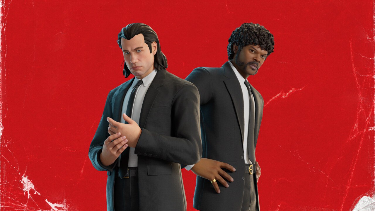 В Fortnite появились образы Джона Траволты и Сэмюела Л Джексона из Криминального чтива Тарантино В игру также добавили парную эмоцию с танцем Винсента и Мии dtf ru games 4575942