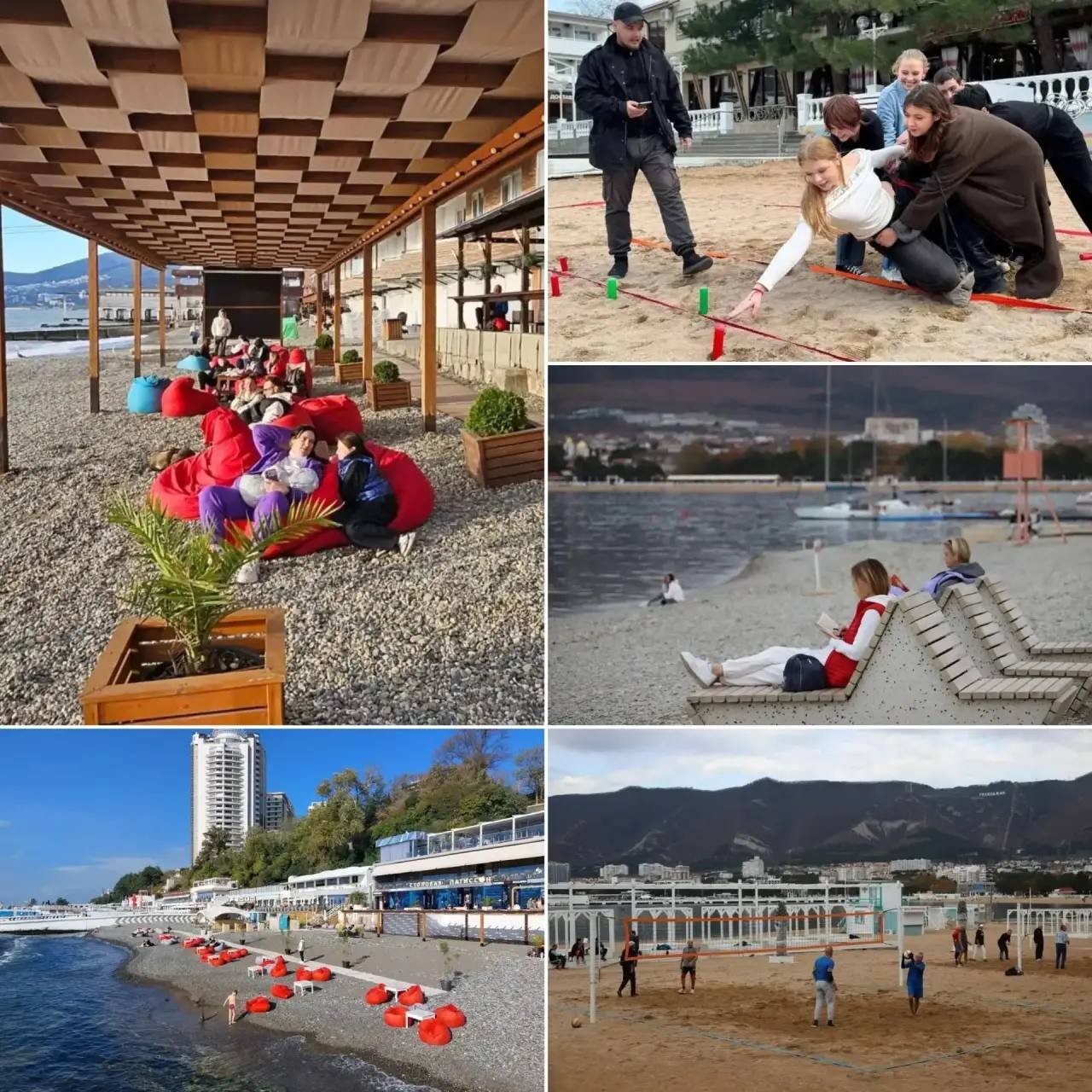 Больше 70 зимних пляжей открылись в Краснодарском крае и традиционно будут работать до марта Прибрежные зоны переформатировали под отдых в межсезонье вместо шезлонгов и зонтиков появились беседки тренажеры спортивные площадки и тематические фотозоны Спрос на такой формат отдыха у гостей и местных жителей очень высок Впервые его попробовали на черноморском побережье в 2020 году Каждый город по своему наполняет эти пространства различными активностями Зимние пляжи позволяют гостям и жителям наслаждаться отдыхом у моря в любое время года получая новые впечатления и укрепляя здоровье А для нас сделать отдых в крае круглогодичным