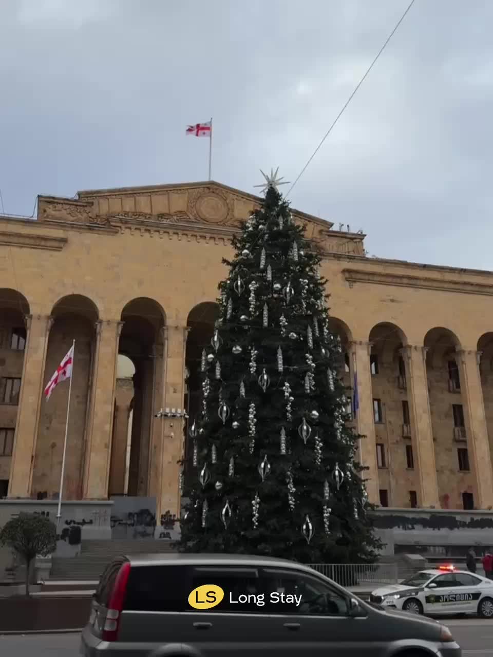 В Тбилиси зажгут новогоднюю елку на фоне протестов