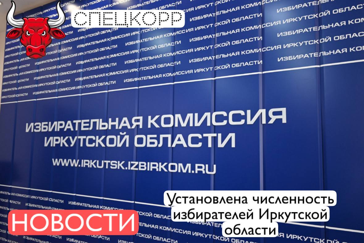 Избрательной комиссией Иркутской области установлена численность избирателей в регионе По данным на 1 января 2026 года в регионе зарегистрированы 1 819 334 избирателя   Больше всего избирателей в Иркутске 450 031 Ангарском городском округе 175 463 Братске 160 020   Минимальная численность избирателей зафиксирована в Катангском районе 2 625 человек и Мамско Чуйском районе 2 984 Согласно требованиям закона численность избирателей уточняется два раза в год на 1 января и на 1 июля Подпишись