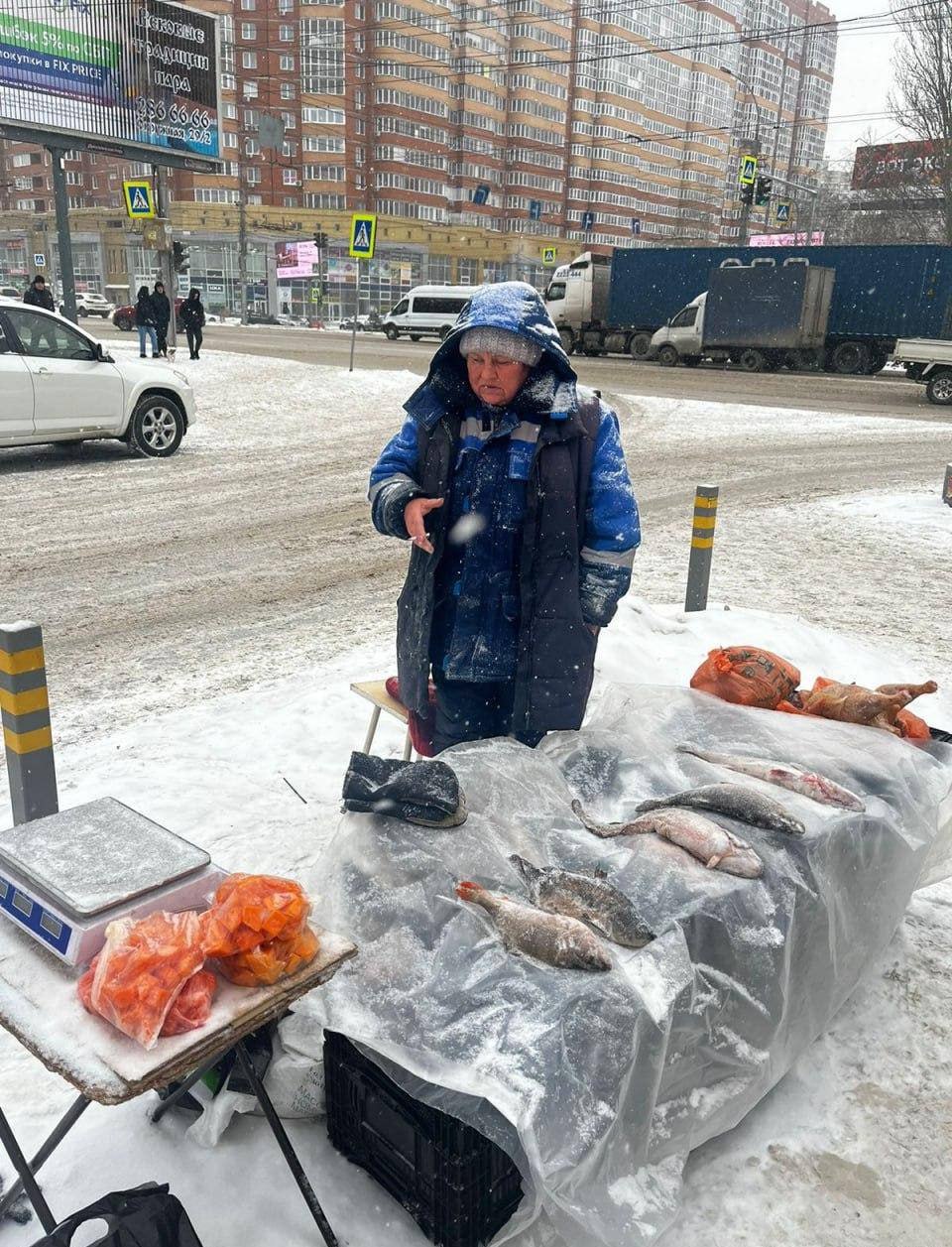 Около 40 кг рыбы изъяли у дороги в Заельцовском районе  Специалисты провели рейд по пресечению несанкционированной торговли в городе. На гражданина составили протокол и изъяли продукцию.