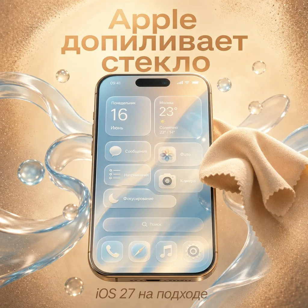 Apple допиливает Liquid Glass в iOS 27 Apple готовит заметные изменения в дизайне iOS 27 которую покажут на WWDC через пару недель По сути компания причёсывает тот самый Liquid Glass который многих раздражал в iOS 26 Камера станет полностью настраиваемой в Safari появится удобная стартовая страница с вкладками а в Погоде наконец покажут подробные данные о дожде и ветре без лишних переходов Ну и забавное Apple уже откатывает назад одно из своих же решений из iOS 26 где кнопку поиска вынесли отдельно от остальных табов Теперь её вернут обратно Быстро же они AppleInsider в MAX Подписаться
