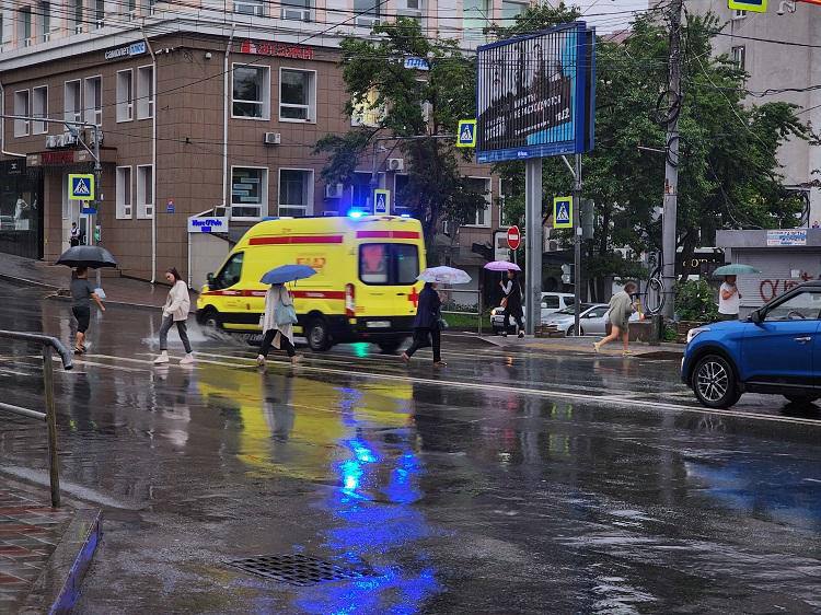 В связи со смещением активного циклона вблизи побережья Приморского края утром и днем 10 мая, ночью 11 мая в южной половине местами ожидается сильный дождь. На юге и юго-востоке локально очень сильный дождь. В отдельных районах гроза. Госавтоинспекция региона рекомендует всем участникам дорожного движения задуматься о своей безопасности. Госавтоинспекция Приморья просит водителей и пешеходов проявлять повышенную осторожность в условиях непогоды. Пешеходам и водителям следует отнестись строже к соблюдению Правил дорожного движения.