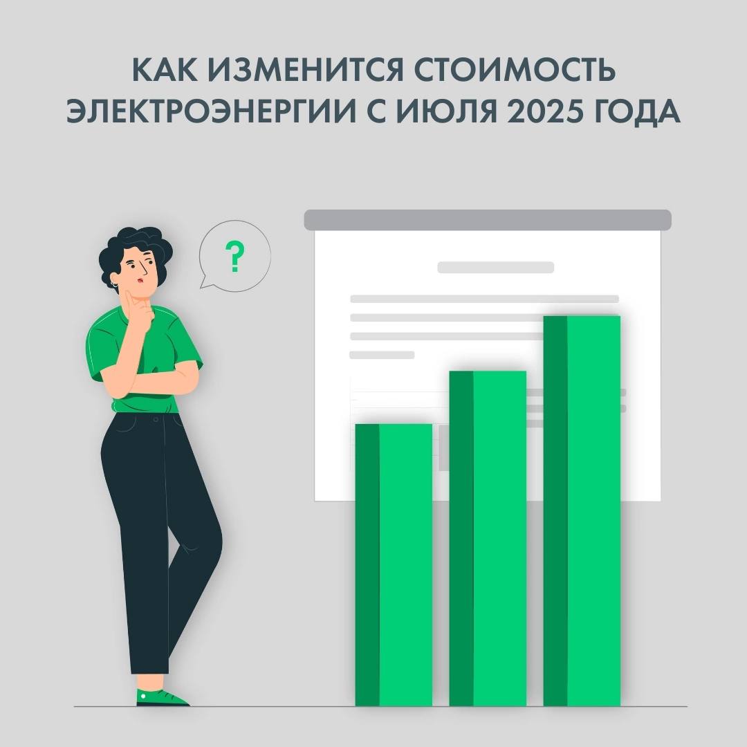 В соответствии с постановлением Региональной службы тарифов, с 1 июля в Ростовской области вводятся новые тарифы на электроэнергию. Для городского населения: • В пределах соцнормы — 5,90 ₽/кВт·ч; • Сверх нормы — 8,24 ₽/кВт·ч. Для села и домов с электроплитами/электроотопительными установками: • В пределах соцнормы — 4,13 ₽/кВт·ч; • Сверх нормы — 5,76 ₽/кВт·ч. Чтобы не переплачивать, успейте до повышения тарифов: — Передать показания до 25 числа; — Оплатить потреблённую электроэнергию. ℹ Подробности — на сайте #ТНСэнергоРостов_на_Дону и Региональной службы по тарифам.