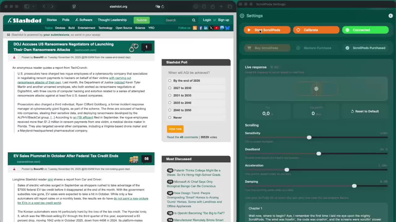 AirPods теперь могут скроллить страницы с помощью приложения ScrollPods