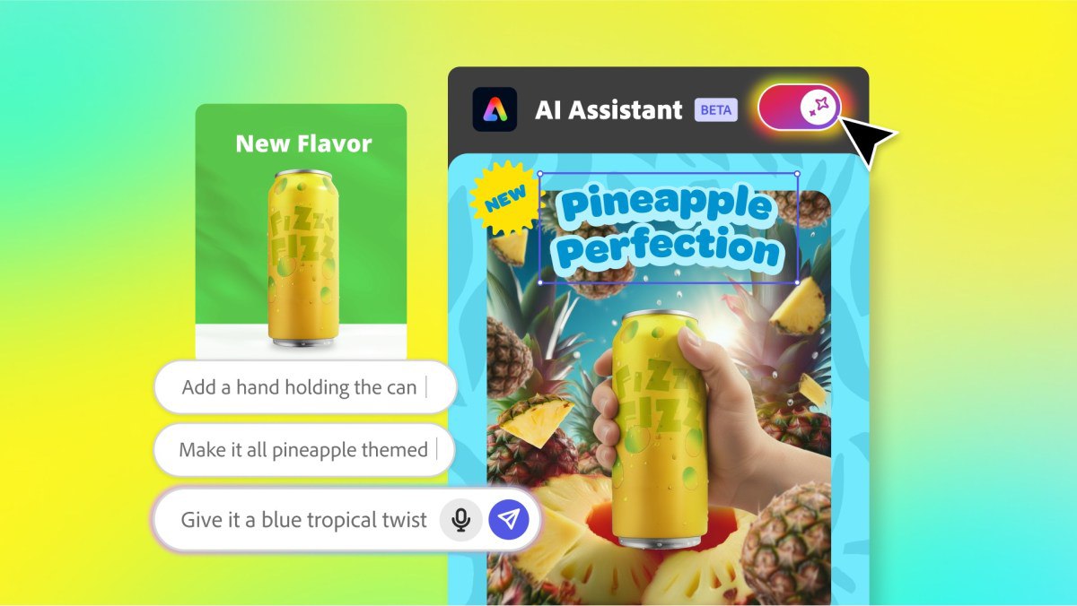 Adobe представила новые ИИ ассистенты для Express и Photoshop Они работают как контекстный помощник прямо в интерфейсе помогают формулировать запросы предлагают пошаговые рекомендации автоматизируют рутинные операции и генерируют варианты дизайна и правок Ассистенты отвечают на вопросы по проекту подсказывают улучшения композиции и текста ускоряют подготовку контента для соцсетей и маркетинга Запуск делает профессиональные инструменты доступнее и быстрее особенно для команд которым важно сохранять единый визуальный стиль и высокий темп публикаций Источник SeveraAIClub