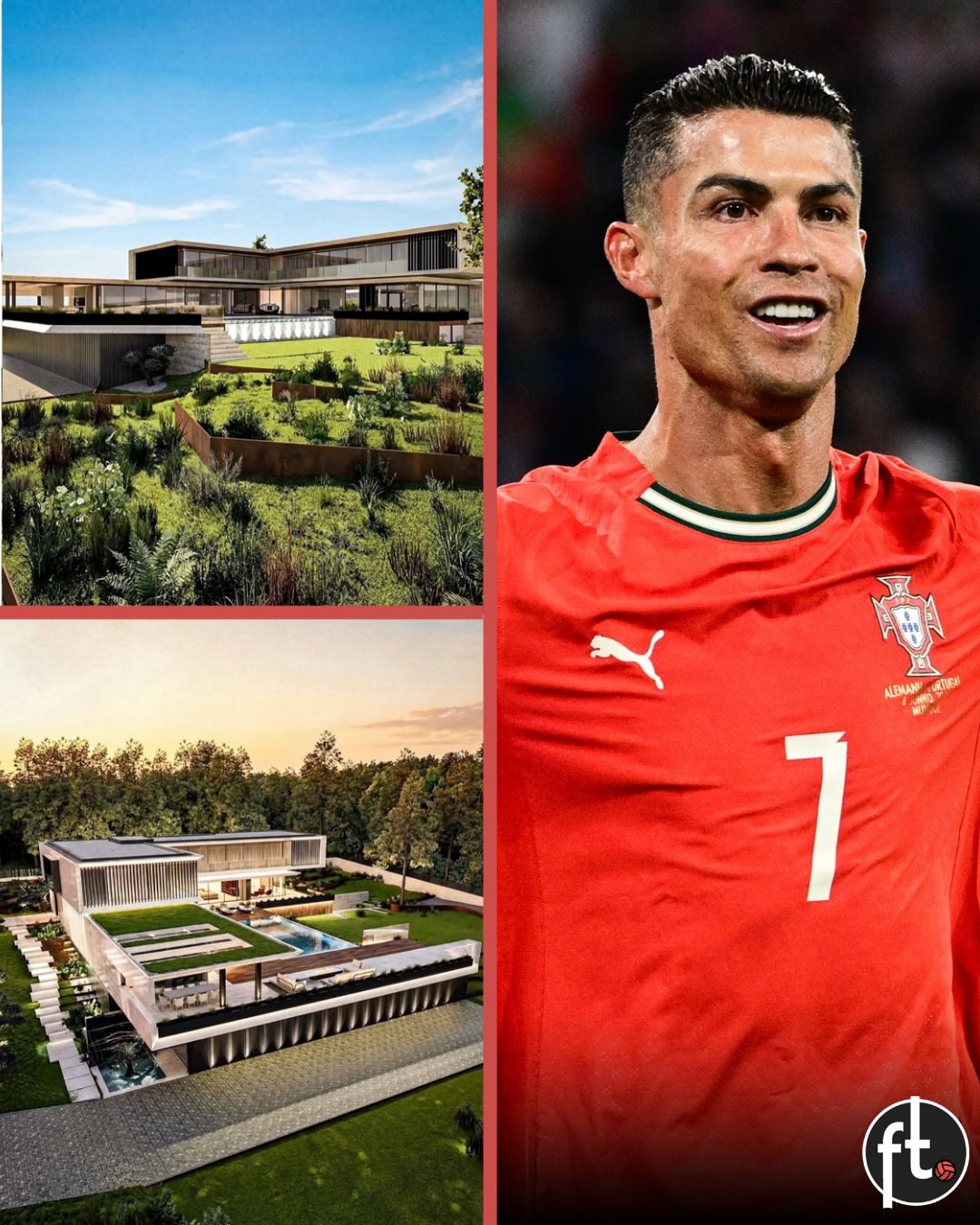Криштиану Роналду готовится к жизни после футбола в новом особняке за 30 млн The Mirror В доме португальца под Лиссабоном есть 8 спален стеклянный бассейн с подводной дорожкой частный пляж кинотеатр и даже краны из чистого золота