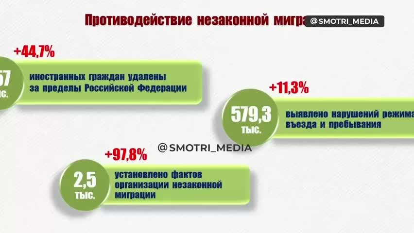 Глава МВД сообщил о 700 тысячах иностранцев без оснований для пребывания в России