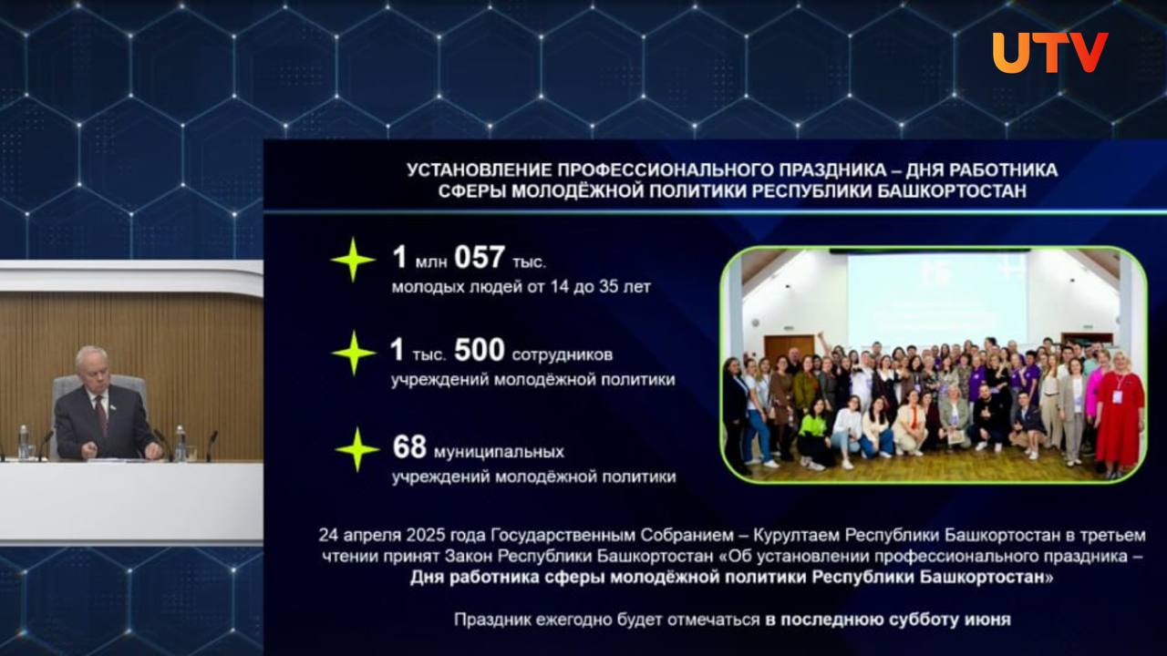 В Башкирии учредили новый профессиональный праздник - День работника сферы молодежной политики Республики Башкортостан Об этом рассказал Радий Хабиров. Праздник будет отмечаться в последнюю субботу июня.