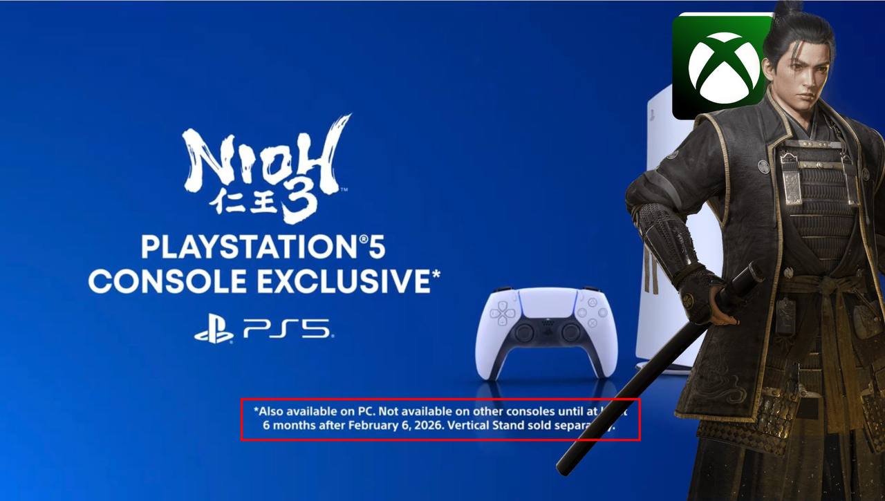 ОФИЦИАЛЬНО Nioh 3 будет эксклюзивом PlayStation 5 но всего через 6 месяцев после запуска и может появиться на других платформах На этот раз игра не издается Playstation Sony а KOEI TECMO которые владеют правами на публикацию всей серии Таким образом существует вероятность появления всех игр серии после августа для консолей Xbox и даже Switch 2 Игры и подписки PlayShopGame bot Xbox PlayStation Игры GPX Подписывайся