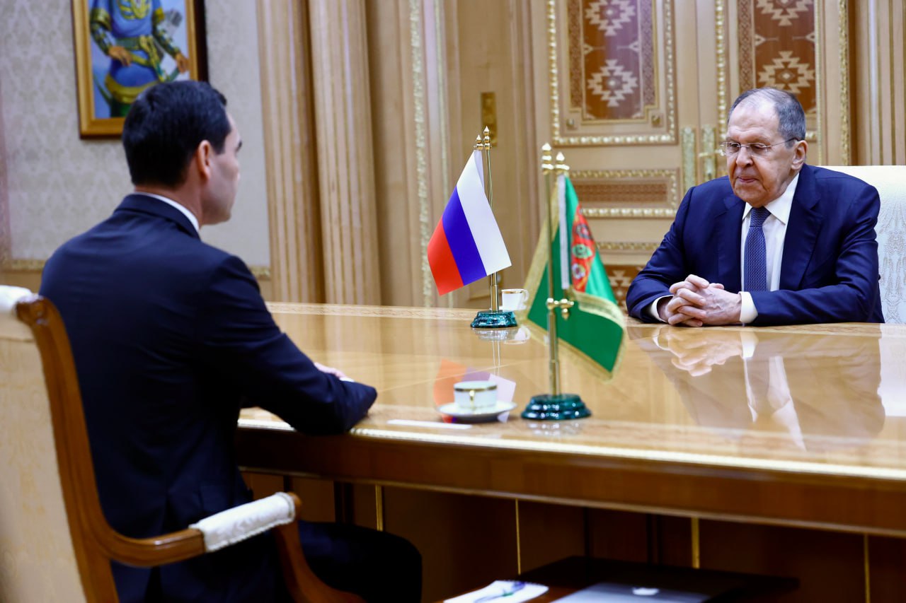Президент Туркменистана С.Г.Бердымухамедов принимает Министра иностранных дел России С.В.Лаврова Ашхабад, 25 июня #РоссияТуркменистан