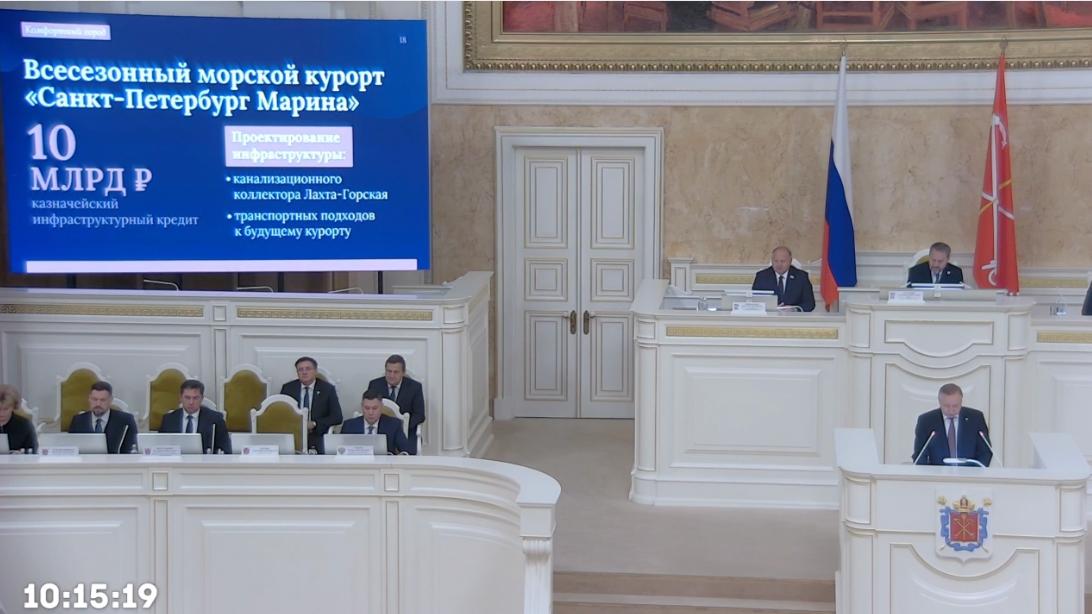 В Санкт Петербурге будет создан уникальный круглогодичный морской курорт мирового уровня Санкт Петербург Марина Проект реализуется в рамках национального проекта Туризм и гостеприимство Ключевые этапы и финансирование Уже ведется проектирование необходимых коммуникаций и дорог Федеральным центром одобрен инфраструктурный бюджетный кредит в размере 10 млрд рублей на строительство ключевого инженерного коллектора Этот проект станет новым точкой притяжения международного туризма Наши новости в Телеграм VК ОK MAX