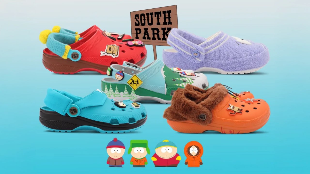Crocs выпустит коллекцию обуви по мотивам Южного парка Бренд Crocs известный одноименным видом обуви представит коллаборацию с мультфильмом Южный парк В рамках сотрудничества компании выпустят коллекцию ботинок посвященную персонажам анимационного сериала Читать полностью коллаборация
