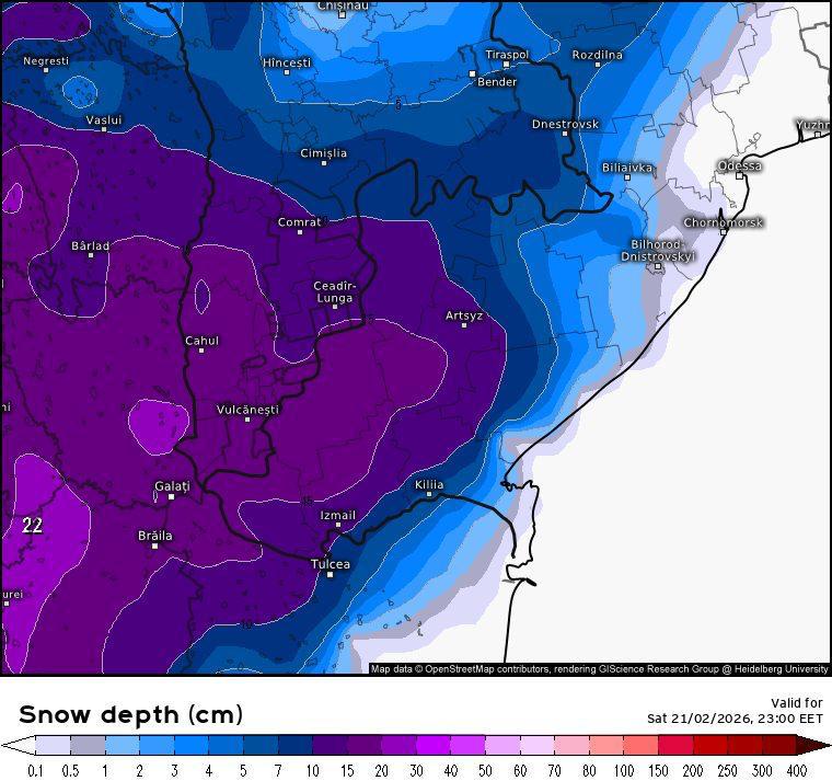 Предупреждение синоптиков в субботу 21 февраля в Гагаузии снова ожидается снегопад Примерно в 9 часов утра субботы пойдет мелкий снег который усилится к вечеру и продолжится всю ночь Ожидается что наметет до 10 см Температура воздух будет около 4 градусов что способствует образованию наледи В общем будьте осторожны  Подпишись на ГРТ