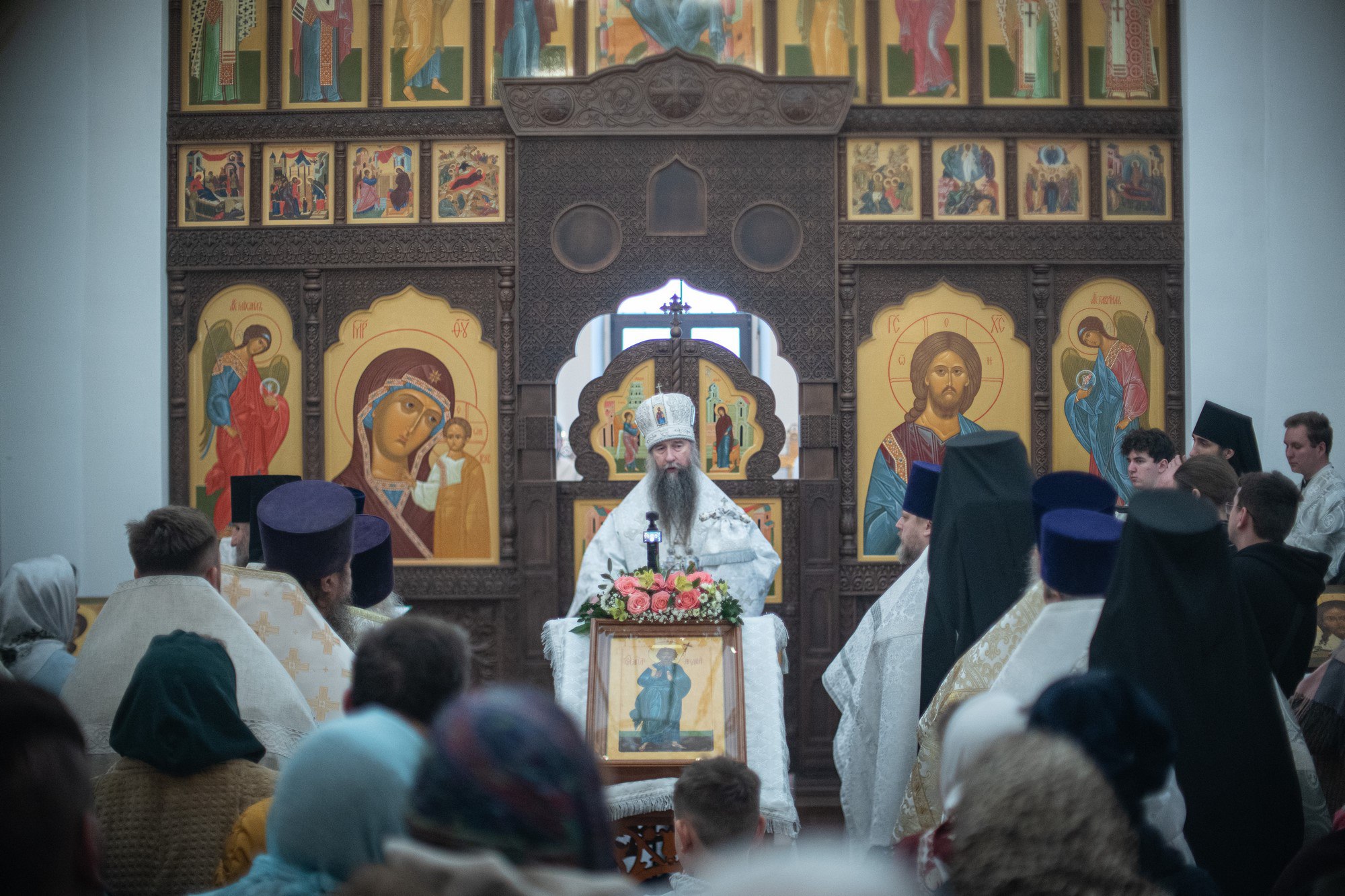 Великое освящение Казанского храма села Кленково 13 декабря в день памяти апостола Андрея Первозванного епископ Сергиево Посадский и Дмитровский Кирилл совершил великое освящение Казанского храма с Кленково г о Клин и возглавил Божественную литургию в новоосвящённом храме