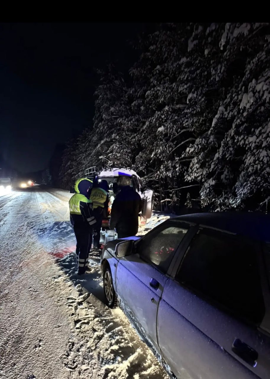 В Марий Эл сотрудники ДПС пришли на помощь семье с ребенком оказавшейся в сложной дорожной ситуации В Волжском районе Республики Марий Эл экипаж ДПС в вечернее время находясь на маршруте патрулирования заметил автомобиль стоявший на обочине дороги с включенной аварийной сигнализацией Выяснилось что во время поездки автомобиль сломался При этом в салоне находились водитель с супругой и малолетним ребенком Стражи порядка пересадили пассажиров в салон служебного автомобиля погреться Оценив ситуацию и погодные условия полицейские приняли решение отбуксировать неисправный автомобиль до места где водителю могли оказать помощь с ремонтом Остановив один из проезжающих автомобилей прицепив неисправный автомобиль на трос дорожные полицейские организовали безопасную буксировку авто до места где водителя ожидали его товарищи Супруги поблагодарили дорожных полицейских за отзывчивость и своевременную помощь МВД12 МВДпоРМЭ ПолицияМарийЭл ПолицияРМЭ