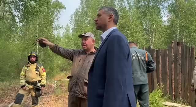 Губернатор Забайкалья координирует тушение пожара возле села Зыково