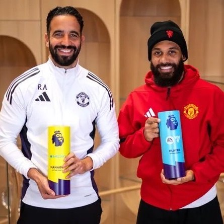 Хейтеры в шоке Рубен Аморим лучший тренер октября в АПЛ Лучшим игроком признан Брайан Мбемо МЮ выиграл в октябре три матча из трёх