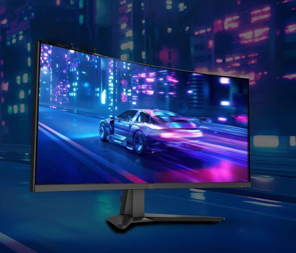 MSI представила 34 дюймовый игровой монитор MAG 345CQRF E20 с частотой 240 Гц за 230 долларов Новинка обладает изогнутой панелью высокой скоростью развертки и доступной ценой MSI MAG 345CQRF E20 оснащен 34 дюймовым VA дисплеем с разрешением 3440 1440 пикселей и частотой обновления изображения 240 Гц Монитор получил изогнутую панель с радиусом кривизны 1500R и соотношением сторон 21 9