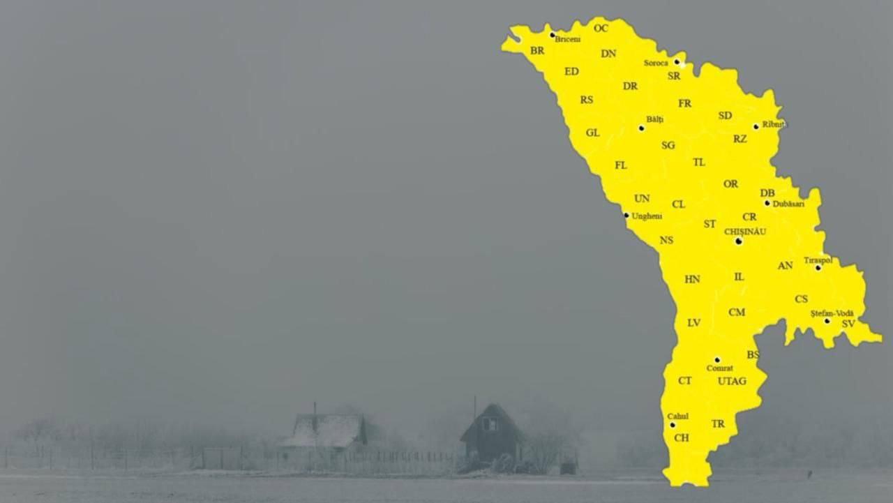 Синоптики объявили желтый код метеоопасности в связи с туманом На всей территории Молдовы ожидается туман с видимостью 200 м и меньше Предупреждение начнет действовать сегодня с 20 00 и продлится до 28 января 13 00 Из за прогнозируемого тумана и температур ниже 0 C сохранятся условия для усиления и сохранения гололеда предупреждает Государственная гидрометеослужба Будьте внимательны и осторожны