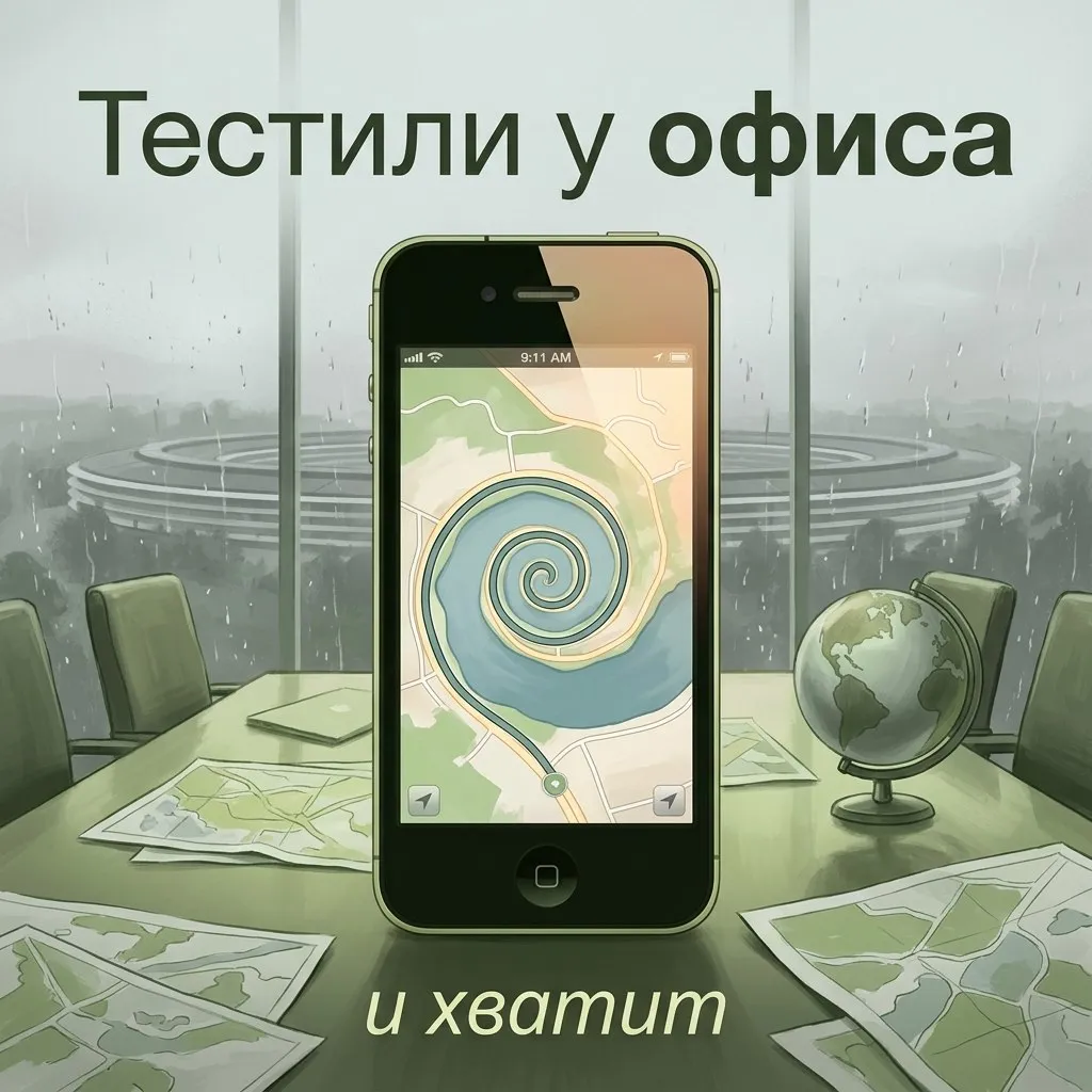 Тим Кук извинился за Apple Maps Тим Кук на прощальной встрече с сотрудниками назвал запуск Apple Maps в 2012 году своей главной ошибкой на посту главы компании По его словам продукт просто не был готов а команда этого не поняла потому что тестировала в основном локальные маршруты рядом с офисом Карты тогда давали настолько кривые маршруты что некоторые из них были буквально опасны для жизни