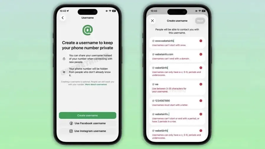 РЕВОЛЮЦИЯ в WhatsApp появятся юзернеймы Прямо сейчас компания тестирует фичу которая позволит обмениваться контактами без номера телефона можно просто сказать свое имя пользователя в формате user Ни в одном мессенджере такого не видели вау Компания Meta и её продукты признаны экстремистскими их деятельность запрещена на территории РФ exploitex