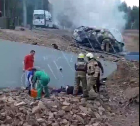 Автомобиль попал в ДТП и сгорел в Шелеховском районе Кадры с места происшествия появились в сети Читать подробнее на сайте...