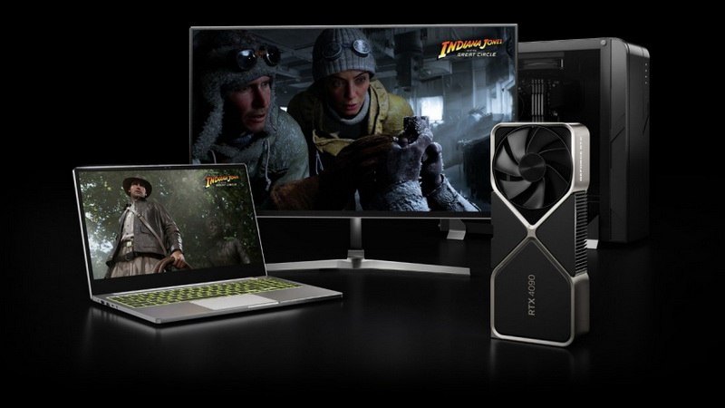 Nvidia подарит игру Indiana Jones and the Great Circle покупателям GeForce RTX 4070 и более мощных видеокарт  Компания Nvidia запустила новую акцию, в рамках которой покупатели некоторых моделей видеокарт GeForce могут получить копию игры Indiana Jones and the Great Circle. В акции участвуют видеокарты, начиная с моделей GeForce RTX 4070 и старше.