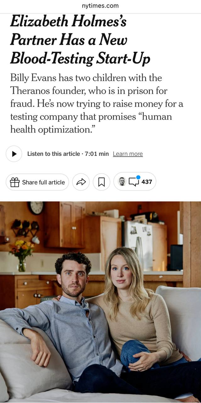Theranos: Новая Кровь Пока Элизабет Холмс отбывает срок за крупнейшее мошенничество в истории Кремниевой долины, ее гражданский муж запускает стартап… в сфере анализов крови. Да, вы все правильно поняли: Холмс — на нарах, но дело ее живет. Билли Эванс, отец двоих детей Холмс и наследник гостиничного состояния, собирает инвестиции для проекта под названием Haemanthus в простонародье — «кровавая лилия» . Компания скромно называет себя «будущим диагностики» и обещает «радикально новый подход к анализу здоровья». Дежавю? А как же. На первых порах стартап собирается диагностировать болезни у домашних животных, но в долгосрочной перспективе — классика жанра: «оптимизация здоровья человека». На фото из презентации для инвесторов — загадочный серый ящик с лазерами и экранчиком. Очень напоминает печально известный Edison от Теранос. Только теперь он, видимо, умеет работать не только с кровью, но еще и со слюной и мочой. Слайды к проекту уверяют, что никакого регулирования не потребуется, дескать, USDA министерство сельского хозяйства США подтвердило письменно, что их продукт вне юрисдикции. Правда, в министерстве ничего подобного вспомнить не смогли. Из инвесторов — пока никто из крупных не подписался. Среди целей — собрать $50 млн, запустить портативную версию «анализатора» для животных, а через три года и $70 млн — сделать носимое устройство для людей. Команда в основном из стартапа Luminar, производителя лидаров для автопилотов, который тоже не особо блистал результатами. А из конкретных инвесторов пока можно найти только владельца тапас-бара в Остине. Серьезная клиническая поддержка, не поспоришь. В сухом остатке: технологий пока нет, подтверждений эффективности нет, регуляторов рядом нет, а лицо проекта — человек, чье резюме начинается со слов: «женат на Элизабет Холмс». План надежный, как швейцарские часы. Хотя возможно у Холмс, как и у Мавроди, накопилась группа поддержки, верящая в заговор против нее. На это, видимо, и рассчет.