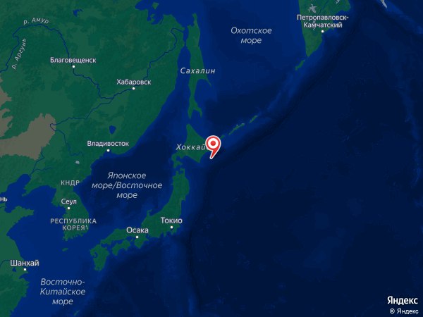 Землетрясение магнитудой 5.7 произошло - В 80 км к юго-востоку от Кусиро, Япония. В субботу, 31 мая 2025 года, в 08:37  UTC .  Магнитуда: 5.7 Глубина: 10 км. Широта / Долгота: 42.325 / 144.803 Каталог: EMSC    Близлежащие населенные пункты: В 255 км к востоку от Асахикавы, Япония. В 80 км к юго-востоку от Кусиро, Япония.