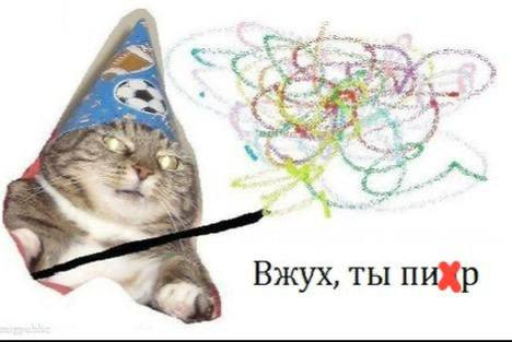 Студентку из Москвы арестовали на 10 суток за репост мема Вжух и ты пи ор Как пишет Mash 22 летняя Елена получила административное наказание из за того что добавила в сохраненки неуказанной соцсети изображение В материалах дела его описали так изображение человека укутанного в флаг интернационального символа ЛГБТ сообщества а именно радужный флаг в одной руке держащего палочку в другой энергетик с надписями на изображении Я фея геев энергетиков и котиков Вжух и ты п дор Конкретная статья по которой на девушку был составили протокол не уточняется