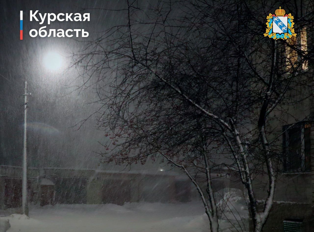 Ждем снежный шторм На Курскую область надвигается стихия В ближайшие часы резко ухудшится погода предупредили синоптики О своей повышенной готовности и переходе на усиленный режим работы заявили коммунальщики и дорожники Как они справятся с последствиями вероятной стихии узнаем утром Сейчас идет ледяной дождь В течение ночи ожидаются снегопад с дождем при сильном ветре и перепадах температур от дневных 1 С до 12 С Вероятны налипание мокрого снега на деревья и провода гололед и ухудшение дорожной обстановки Спасатели рекомендуют курянам соблюдать правила безопасности Присоединяемся осторожнее возле деревьев и конструкций которые могут рухнуть от ветра и под тяжестью снега будьте аккуратнее и внимательнее на дорогах Берегите себя Перезимуем