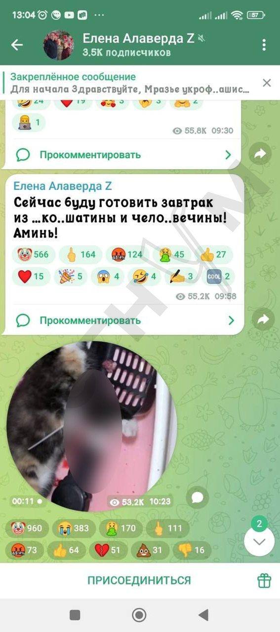 ИА Регнум узнало о ещё одной пострадавшей от мошенников, которые создают в мессенджерах аккаунты от лица подростков и выставляют их живодёрами. Кроме публикации видео с издевательствами над животными злоумышленники ставят в названии фейкового канала символы СВО, которые создают впечатление, что дети бойцов ВС России — живодёры. Ранее мы сообщали о 16-летней дочери участника СВО из Хабаровского края, чей аккаунт в Telegram взломали и создали от имени ребёнка канал с жестокими убийствами кошек, щенков и даже крыс. После этого девочка столкнулась с травлей, а её родители обратились в полицию. Регнум