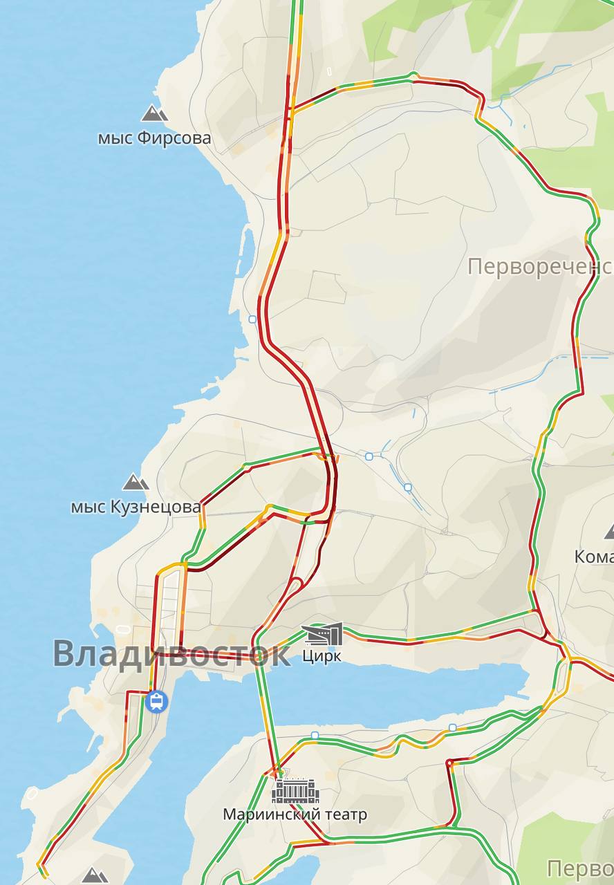 Движение во Владивостоке парализовали вечерние пробки По данным сервиса «2ГИС», пробки на дорогах города оцениваются в восемь баллов. «Традиционно» затруднено движение на Некрасовском путепроводе, в районе Луговой, на Семёновской и Алеутской. Также собралась пробка на улице Надибаидзе в сторону Калинина и в районе Катерной в направлении Героев-Тихоокеанцев. ОТВ.Происшествия