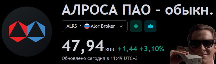 Алроса сегодня растёт более чем на 3% на фоне предложения Анголы по решению проблемы санкций  Посол страны в России сообщил о подготовке переговоров для поиска такого пути решения проблемы антироссийских санкций, который будет выгоден обеим сторонам.