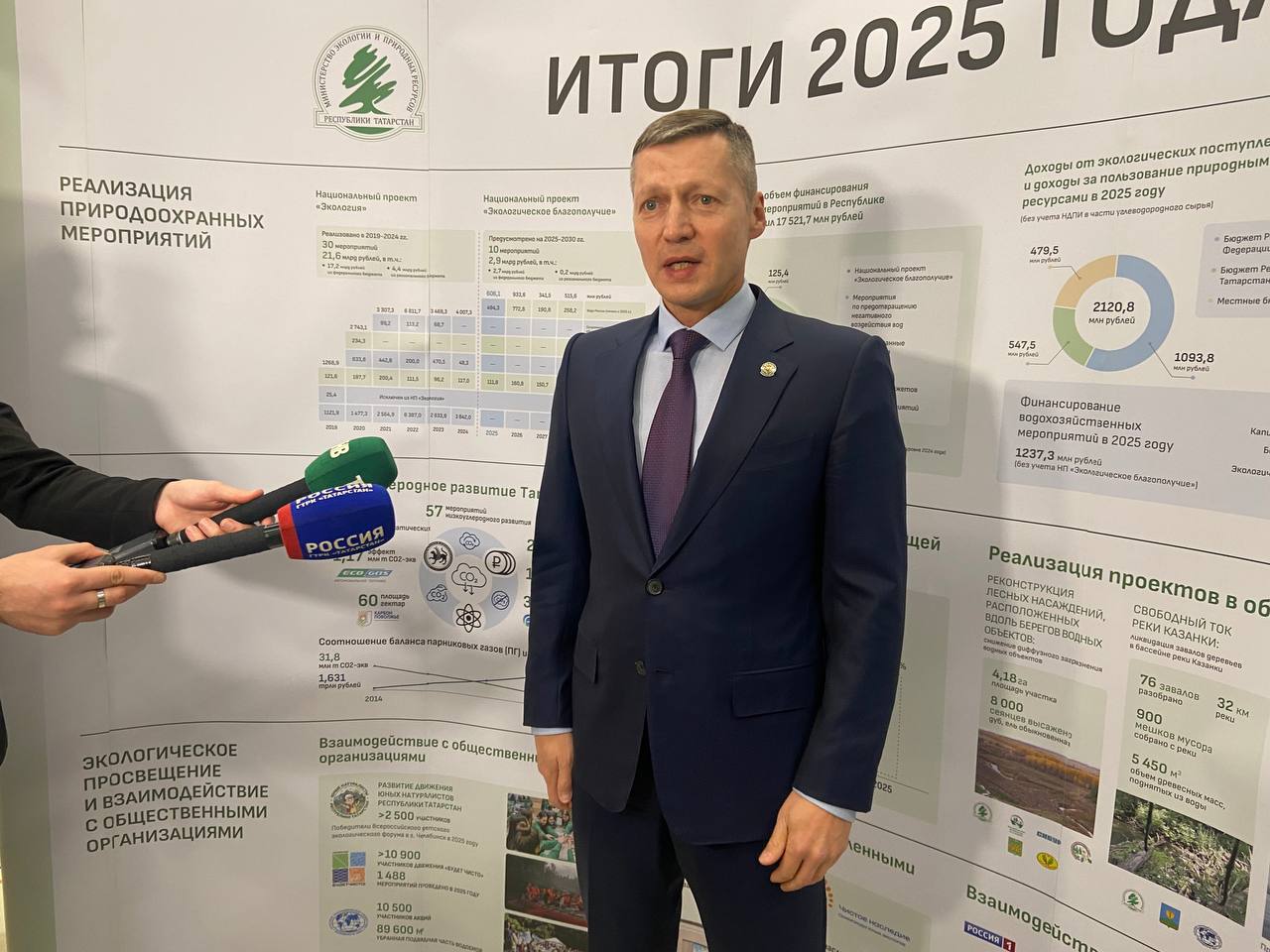 Новый министр экологии Татарстана Азат Зиганшин рассказал о ближайших планах на новом посту Одним из них будет рекультивация иловых полей в Казани Процесс планируют завершить в 2026 году Также продолжится работа по реке Мелекеска и начнется работа на Ноксе Их начало запланировано на 2028 год Очень хотелось бы начать проект побыстрее быстрее получить одобрение и финансирование заявил он Также одна из основных задач Татарстана войти в федеральную программу чтобы получить финансирование на шламоотвалы в Нижнекамске и ликвидацию полигона ТБО в Нурлате Общее финансирование на природоохранные мероприятия предусмотрено в размере 1 7 млрд рублей inkazanischa теперь и в МАХ