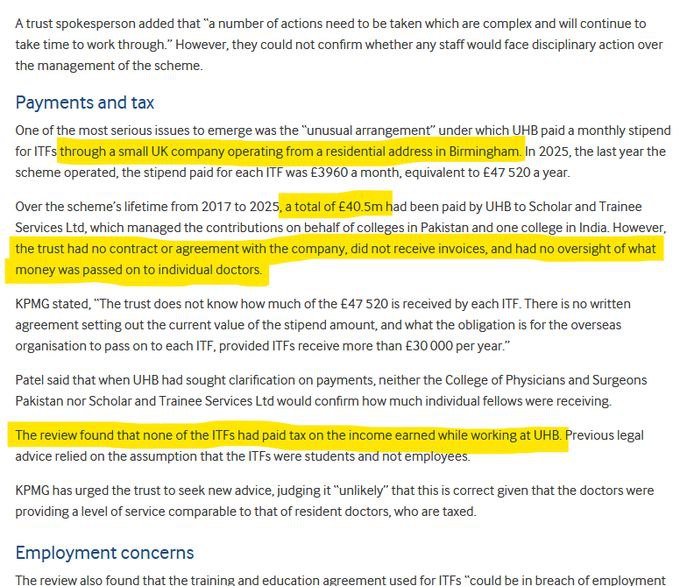 За последние восемь лет больничная сеть Национальной службы здравоохранения Великобритании в Бирмингеме выплатила 40 5 млн в виде стипендий для врачей мигрантов Государство направило деньги налогоплательщиков в компанию которая не вела учёт распределяемых средств Большинство получателей финансирования пакистанцы Аудиторы не смогли выяснить куда делись деньги вероятно их украли banksta