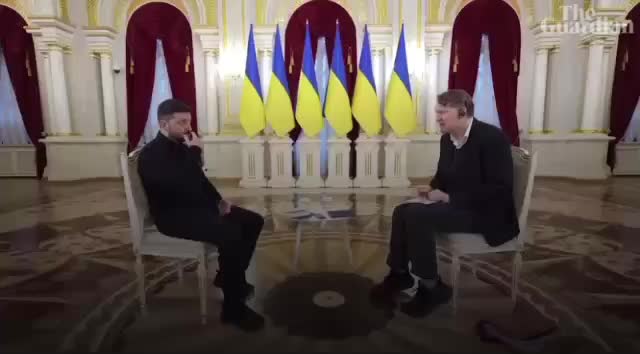 Интервью Зеленского с The Guardian прервано из-за отключения электричества