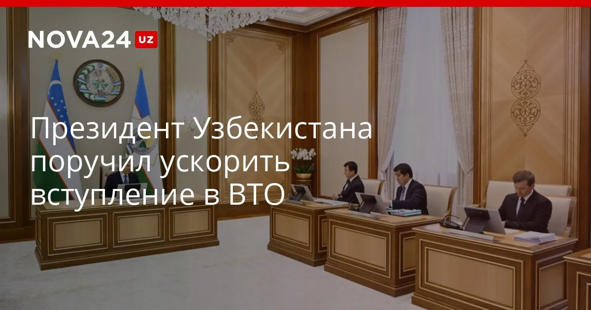 Президент Узбекистана поручил ускорить вступление в ВТО Шавкат Мирзиёев дал указания по качественной реализации комплексных мер nova24 uz 329323 YouTube Instagram Telegram