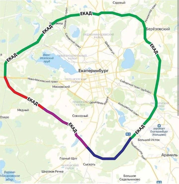 В 2025 году стартует реконструкция восточной части ЕКАД. Первый этап — ремонт 2,6 км участка у Тюменского тракта.  Ремонтные работы на восточной части Екатеринбургского кольца обещают быть масштабными. Всего планируется четыре этапа обновления дорожного полотна. Начнут с участка длиной в 2,6 километра, расположенного севернее от Тюменского тракта. Этот участок будет расширен до шести полос для движения, а максимальная скорость по нему составит 120 километров в час.   Такие изменения должны улучшить транспортное сообщение и снизить загруженность дорог.   : Екатеринбург. Главное